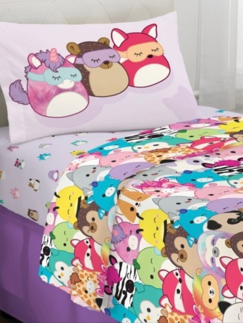 NIB Squishmallow Twin Size Bedding Set
